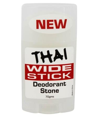 Thai Crystal Deodorant Stone Wide Stick 2 Pack - Natural Mineral Deodorant Set - Buy Online on GoSupps.com