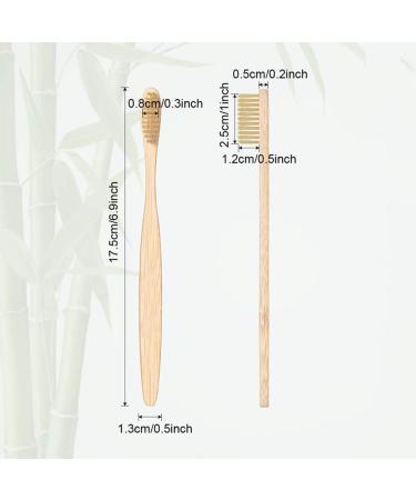 12 Pcs Biodegradable Bamboo Charcoal Toothbrushes - Eco-Friendly & Natural with Soft Bristles (Multi-color) - Buy Online on GoSupps.com