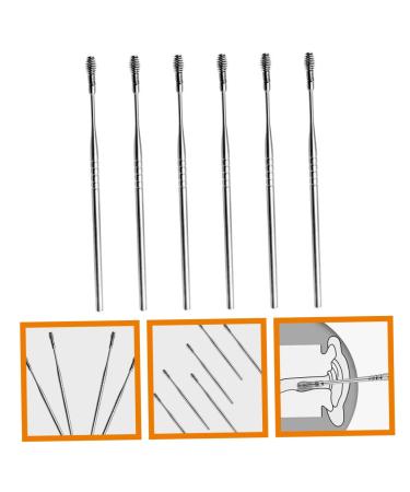 6pcs Stainless Steel Spring Earwax Cleaner Tool Set - Ear Pick, Earwax Catcher, Digger, Spiral Remover, Scoop - Buy Online on GoSupps.com