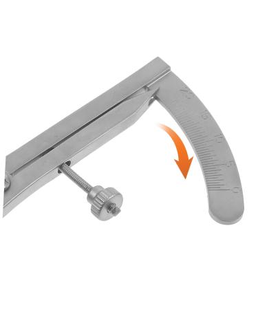 HOMSFOU Orbital Measuring Device Brow Mapping Ruler Eyelid Measuring Rulers Eyebrow Caliper Eyebrow Stencil Ruler Steel Dental Caliper Vernier Caliper Instrument Cosmetic Stainless Steel - Buy Online on GoSupps.com