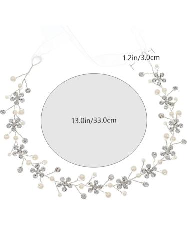 MERRYHAPY 1 PC Plum Blossom Rhinestone Hair Band Novel Headdress Bridal Silver Vines Charming Headband Rhinestone Headbands for Women Hair Bands for Womens Hair Elegant Headband Hair Jewelry - Buy Online on GoSupps.com