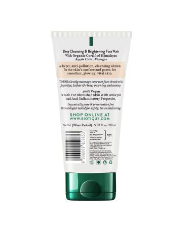 Buy Biotique Apple Cider Vinegar Deep Cleansing Face Wash 150 ml - International Shipping Available - Buy Online on GoSupps.com