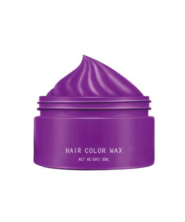 Hair Color Wax 30ml Hair Color Cream Washable Color Styling Paste for Women Teens Children Party Carnival Halloween Cosplay Purple C