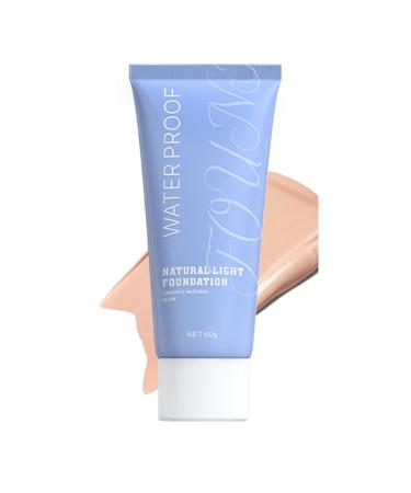 Natural Foundation Makeup Long Lasting Coverage Concealer LiquidBeauty Cosmetics Face Foundation Camouflage Suitable for Travel Vacation Performance and Dating 02 Natural