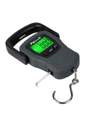 Fishfun Fish Scale, Digital Hanging Fishing Luggage Scale with Tape Measure Large Hook Comfortable Handle, Compound Bow Scale, 110lb/50kg-Father's Day Gift - Buy Online on GoSupps.com