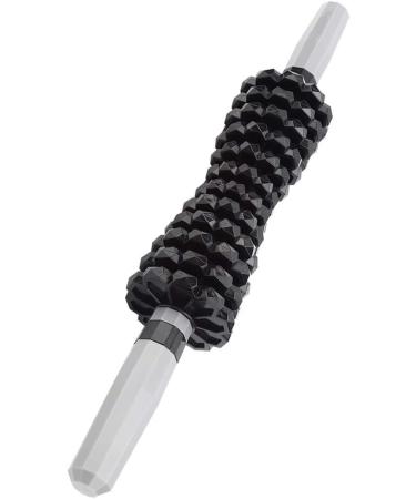 Manual Massage Tab for Deep Muscle Relaxation - Black Muscle Roller for Yoga & Fitness | Relieve Sore Muscles - Buy Online on GoSupps.com