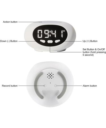 HEROSS Talking Alarm Clock - Extra Loud for Kids & Seniors | Easy-to-Use Clock for Hearing & Visually Impaired | White/Opulent Garden - Buy Online on GoSupps.com
