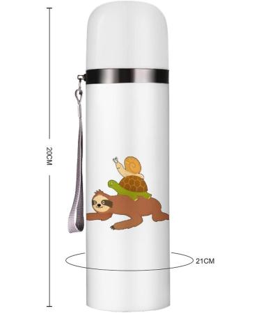 Turtle And Snail Riding On Sloth Insulated Water Bottle 19 OZ Stainless Steel Travel Mug For Drink Sports Camping Hiking Outdoors - Buy Online on GoSupps.com