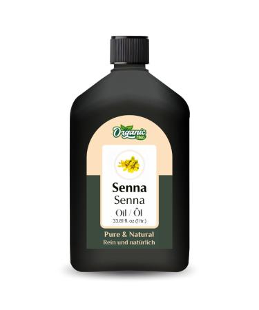ORGANIC ZING Zing Organic Sena Oil (Cassia senna) | Pure & Natural Carrier Oil for Skin & Hair Care - 1000ml