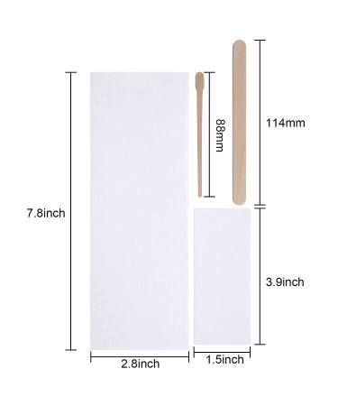 Wax Strips and Sticks Kit - 250 Pieces for Hair Removal | Includes Waxing Strips, Cloth, and Wooden Applicator Sticks for Women and Men - Buy Online on GoSupps.com