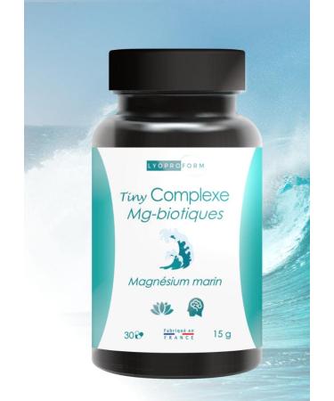 Anti-Stress Supplement - Marine Magnesium and Probiotics - Intestinal Microbiota/Flora - LYOPROFORM Tiny Complexe Mg-Biotiques - Made in France