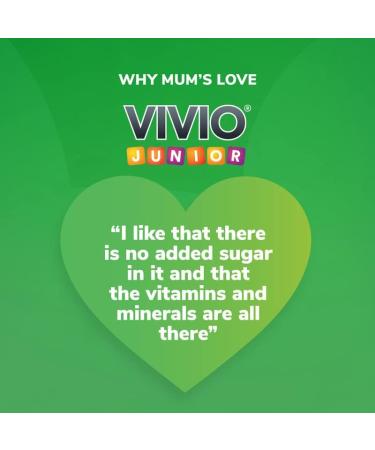VIVIO Junior Multivitamin Tonic for Kids - 12 Vitamins + Zinc & Iodine - Orange - 250ml - Buy Online on GoSupps.com