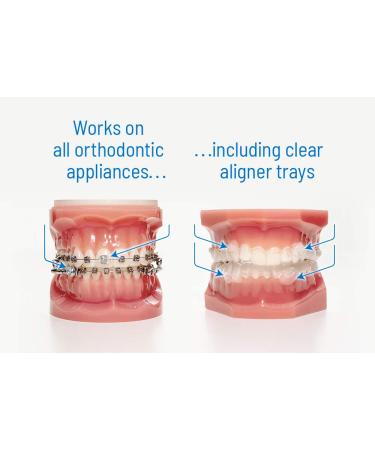 OrthoDots CLEAR (24 Count) - Silicone Dental Wax Alternative for Braces Pain Relief - Long-lasting & Moisture Activated - Pack of 2 - Buy Online on GoSupps.com