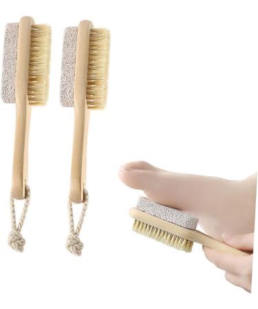 FRCOLOR Foot Care Brush Heel File Foot Spa Brush Foot Cleaning Brush Scrub Brush Foot Brush Pumice Exfoliating Brush for Feet Foot Pumices Pumice Stone Pedicure Brush Wooden Wash Feet - Buy Online on GoSupps.com