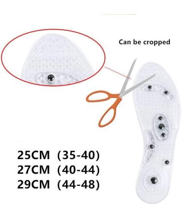 Buy CSCDD Acupressure Insoles for Weight Loss | Slimming Shoe Pads - EU34-40 - Transparent Foot Support - Buy Online on GoSupps.com