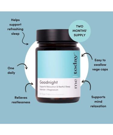 Goodnight Supplement for Relaxing & Restful Sleep Support - Vegan Magnesium Capsules (60 count) - Buy Online on GoSupps.com