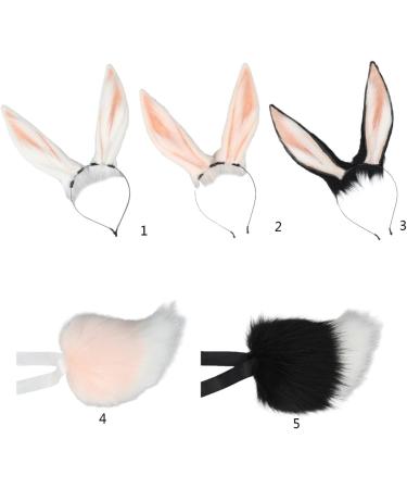 hgnxa Girls Anime Hairhoop Plush -Ear Headband/Tail Cosplay Costume Party Lovely Headdress Women -Show Headwear Headband Black Powde - Buy Online on GoSupps.com