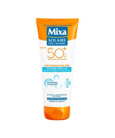 Mixa Sun Protection Milk for Sensitive Skin to Reactive SPF50+ 200 ml - Pack of 2