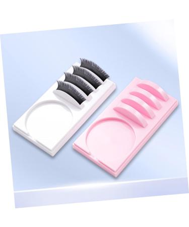  Healvian Healvian 4 Piece Lash Grafting Pallet Durable Eyelash Pallet with Surface Practical for Eyelash Extensions Suitable for Professionals Beginners Available in Pink White - Buy Online on GoSupps.com