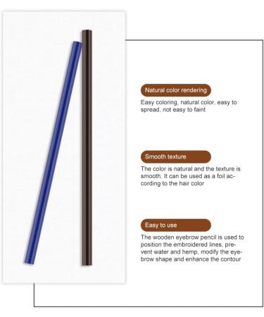 OHPHCALL 8pcs Eyebrow Pencil Eyeliner Liquid Brow Pen Makeup Supplies Matte Lip Liner Eyebrow Pens Wooden - Buy Online on GoSupps.com
