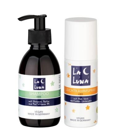 THE MOON La Luna Hair Shampoo for children light comb spray with aloe vera valuable ceramides no pulling vegan La Luna hair care hair treatment boys and girls hair care leave in 350 ml