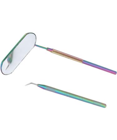 Premium Colorful Eyelash Extension Tweezers Set - Stainless Steel Knuckle Handle Glass Mirror & Storage Box | Easy Operation & Light Design - Buy Online on GoSupps.com