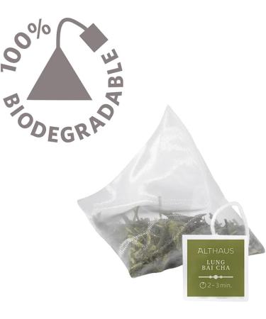  Althaus Althaus Lung Bai Cha Green Tea in Pyramid Pouch Natural Chinese Green Tea 15 x 2.7 g - Buy Online on GoSupps.com