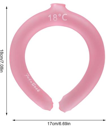 Neck Coo-ling Tube Wearable Cooling Neck Wraps for Heat Hands Cold Gel Ice Pack Reusable Neck Cooler for Commute and Outdoor Activities - Relief for Hot Flashes and Fever Pink - Buy Online on GoSupps.com