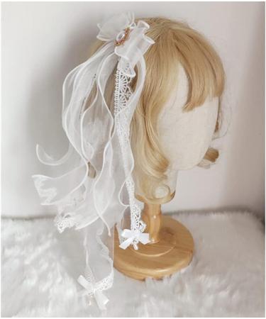 Girls Lace Hair Clips Bows Adorn With Pearl Headdress Lovely Ribbon Bows Hairpins Photo Props Headwear Lace Bows Hairpin Bowknot Hair Clips Light Pink - Buy Online on GoSupps.com