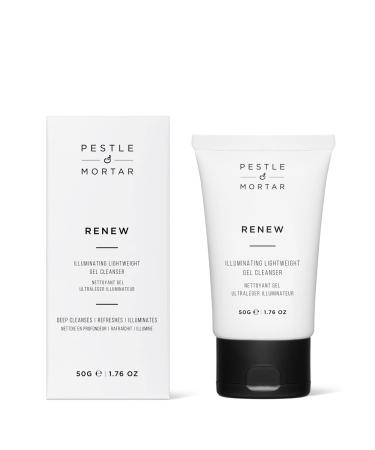Pestle & Mortar Renew Cleansing Gel | Gentle Moisturizing Cleanser for Sensitive Skin | 100% Natural with Super-Enzyme & Mango Extract | 50g - Buy Online on GoSupps.com