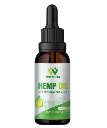 Hemp Oil Drops High Potency - Natural Hemp Oil - C02 Extraction Vegan Non-GMO ACR0325
