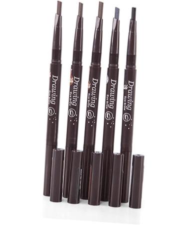FOMIYES 2pcs 2 1 Eyebrow Pencil Waterproof Eyebrow Spoolie Brush Eyebrow Pencil Brush Makeup Triangle 3d 1 count (Pack of 1) As Shownx2pcs - Buy Online on GoSupps.com