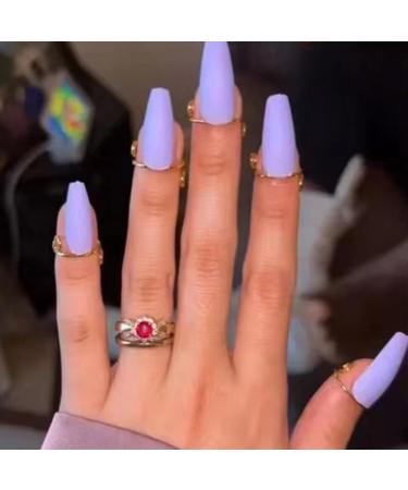 fdsmall Wudu Nail Rings Adjustable Fingernail Rings Reusable Metal Finger Nail Rings for Women No Glue Nails Jewelry Fingertip Gift Decorations for Wearing Manicure Nails (Gold) - Buy Online on GoSupps.com