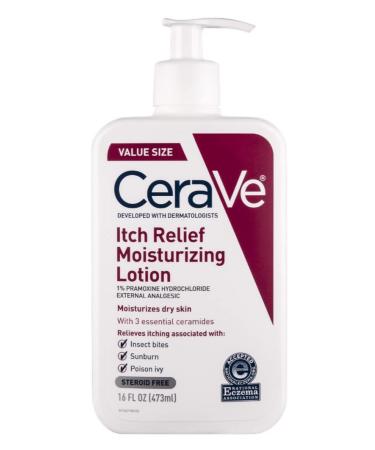 CeraVe Itch Relief Moisturizing Lotion Value Size Bundle - Pack of 2 Bottles - 32 fl oz Total - Steroid-Free Formula for Dry Skin Relief - Buy Online on GoSupps.com