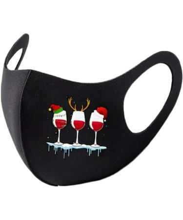Deholifer 5-Piece Cotton Mouth & Nose Protection Mask Set - Adjustable Black Fabric Masks for Adults | Perfect for Christmas Gifts | International Shipping Available - Buy Online on GoSupps.com