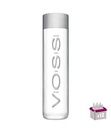 Voss Natural Mineral Water Sparkling 12 x 80 cl Lost Glass