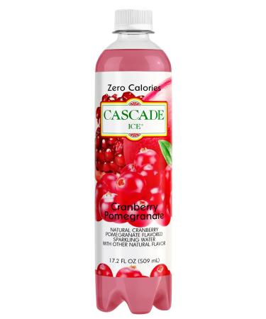 Cascade Ice Zero Cal Sparkling Water, Cranberry Pomegranate, 17.2 Fluid Ounce (Pack of 12)