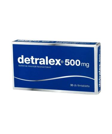 DETRALEX 500mg - 30 Tablets - Hemorrhoids Varicose Veins Tired Swollen Heavy Legs.