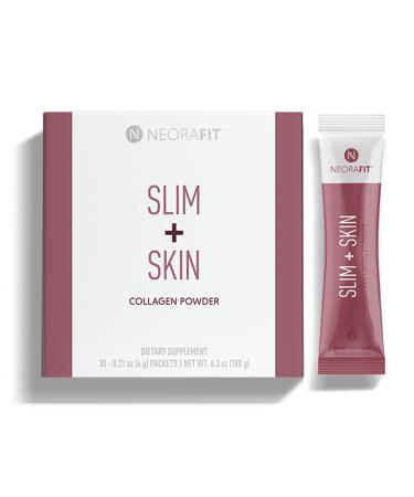 NeoraFit - Slim + Skin Collagen Powder with Marine Collagen Hyaluronic Acid & MCTs Supports Skin Hydration Hair & Nail Appearance Focus & Wellness - 30 Packets