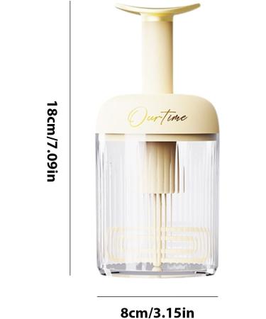Face Wash Foam Maker Transparent Manual Facial Cleanser Foamer Type - Fine Foam Skincare Cleaner Tools for Face Cleanser Shampoo Shower Gel Deep Cleansing Light Yellow - Buy Online on GoSupps.com