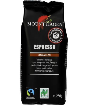  Mount Hagen Mount Hagen Ground Organic Espresso (2 x 250 g) - Buy Online on GoSupps.com