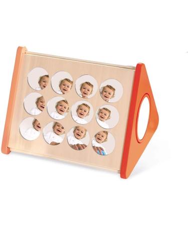 Janod Essentiel Wooden Educational Game - Mirrors for Babies & Toddlers | Eco-Friendly Water-Based Paint | Ages 18 Months+ | J05069 - Buy Online on GoSupps.com