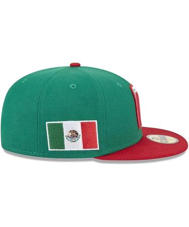 Mexico Baseball World Classic 2PCS Hat Set - Green+Black - Size 7 1/4 - Buy Online on GoSupps.com