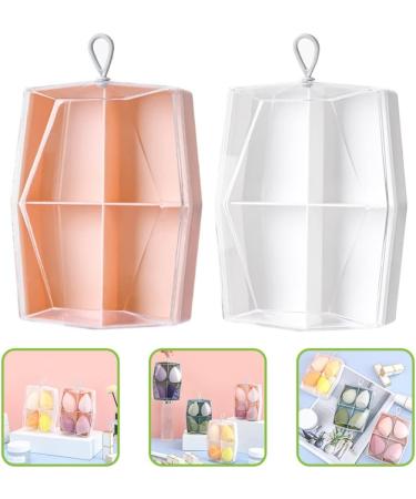 Buy Minkissy 2Pcs Beauty Egg Storage Box - Makeup Sponge Holder & Cosmetic Organizer for Travel | International Shipping Available - Buy Online on GoSupps.com