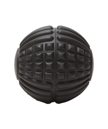 Frcolor massage balls Yoga Plantar fasciitis ball massage globe lacrosse Balls Massageball spikes Massage Mobility exercise foot massage roller fascia fitness earth colors moving sphere 1 black