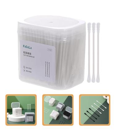 FRCOLOR Disposable Cotton Swabs - Spiral Double-Headed Ear Cleaning Swabs for Baby & Kids | 100% Safe & Soft Cotton | 7.5x0.5cm - Buy Online on GoSupps.com