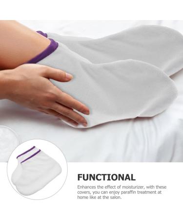 Beavorty 1 Pair Paraffin Wax Booties Paraffin Heated Foot SPA Liners Paraffin Wax Refill Feet Cover Bags for Hot Wax Hand Therapys Paraffin Thermal Treatment - Buy Online on GoSupps.com
