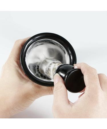 Buy HRTC Men's Razor Brush Set for Salon & Facial Care - Foam Shell with Cording Shaving Holder Bowl 11x13cm - International Shipping Available - Buy Online on GoSupps.com