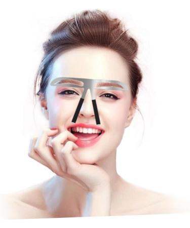 Angoily Eyebrow Assistant Grooming Stencil Molds Eyebrow Drawing Tool Set Stainless Steel Eyebrow Card Miss medium As Shown - Buy Online on GoSupps.com