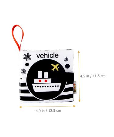 Upkoch 4-Piece Crinkle Books for Babies - Colorful Fabric Toys for Newborns | Perfect Birthday Gift | 12.5x11.5 cm - Buy Online on GoSupps.com